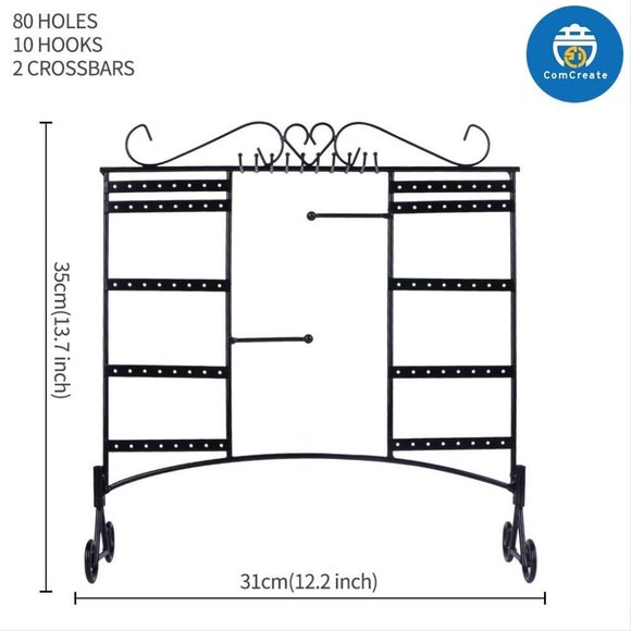 Jewelry Organizer Stand with Removable Foot Large Capacity Jewelry Stand Organiz - Picture 3 of 6